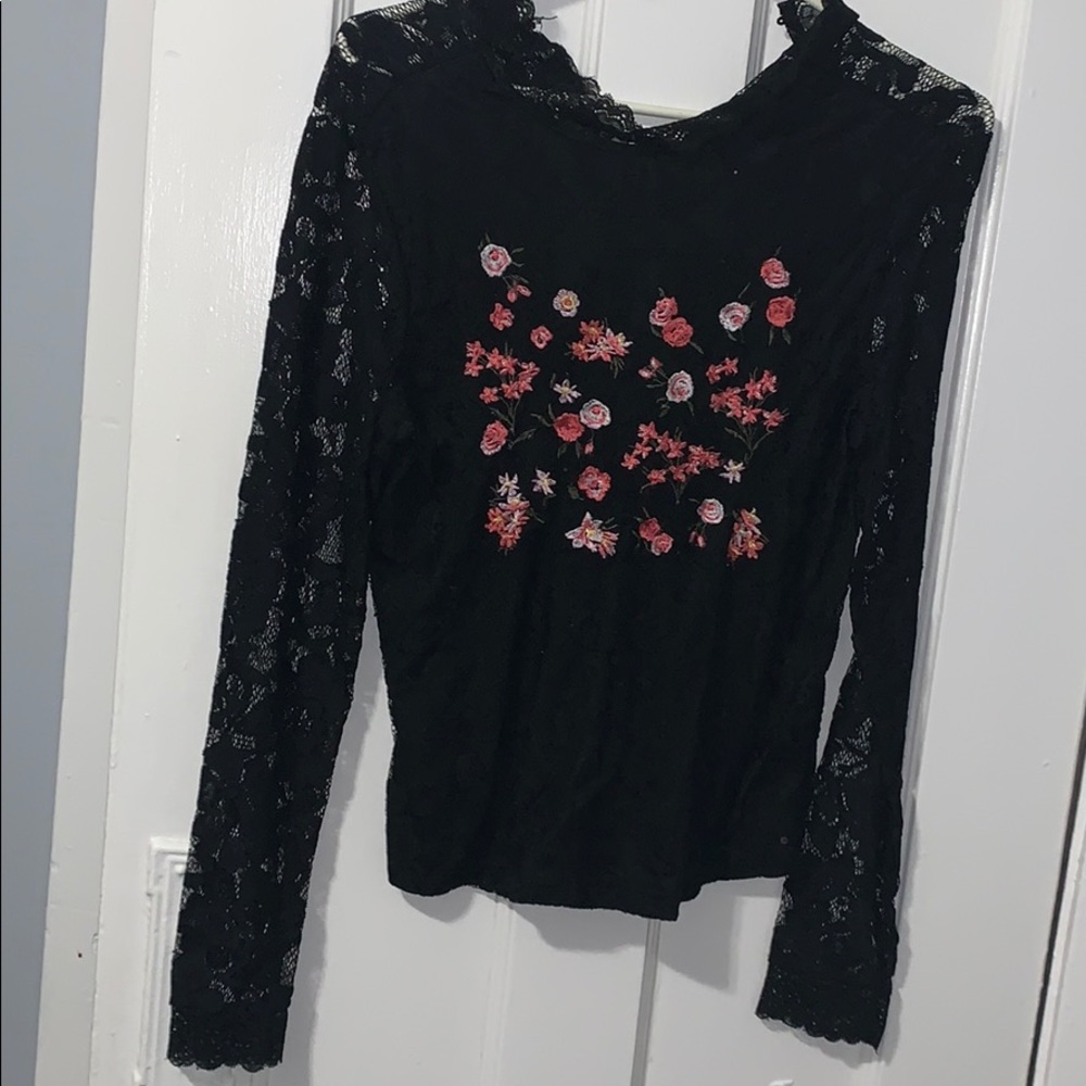 Black Laced Shirt